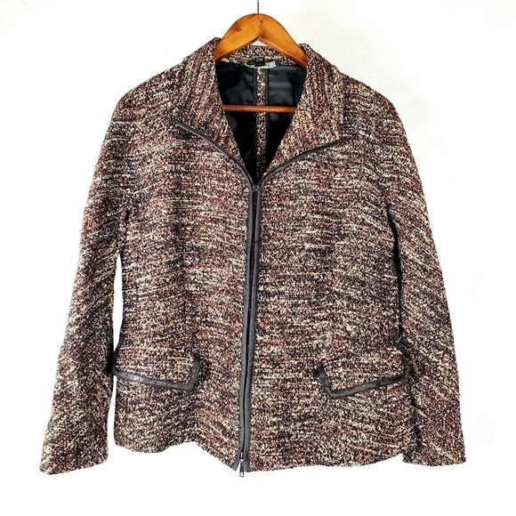 Lafayette 148 New York Jackets & Blazers - Lafayette 148 New York‎ Boucle Tweed Zip Front Jacket